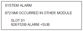 Alarm 926 (FSSB ALARM)